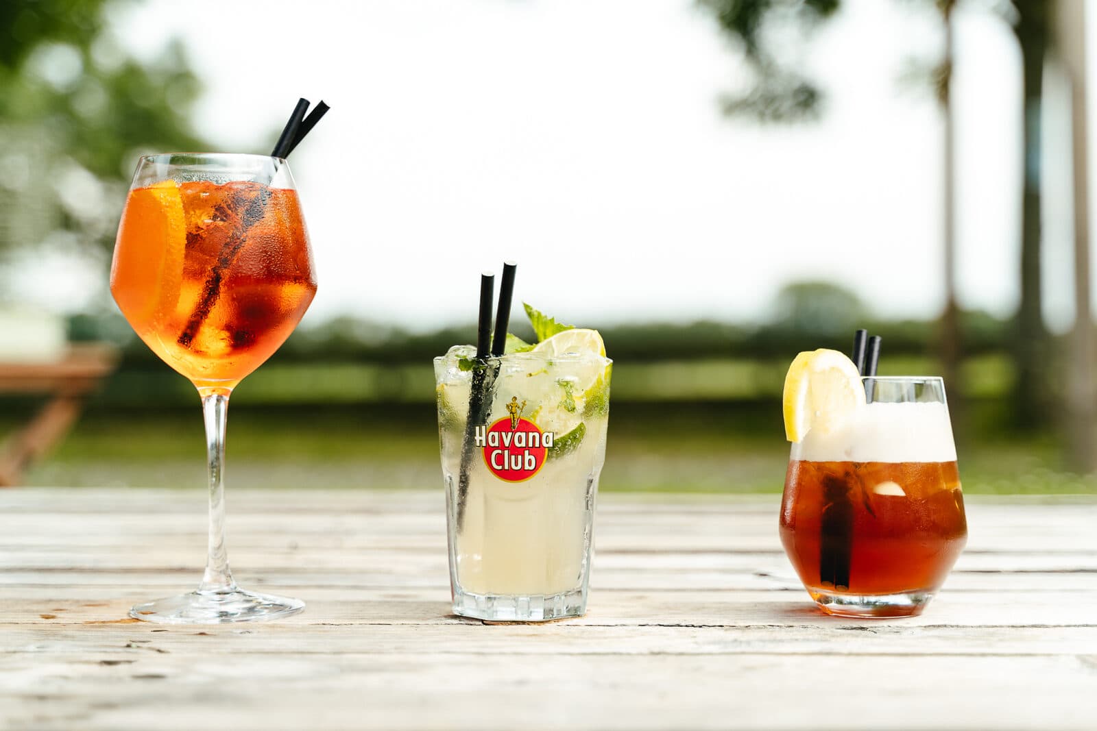 Trio de cocktails maison